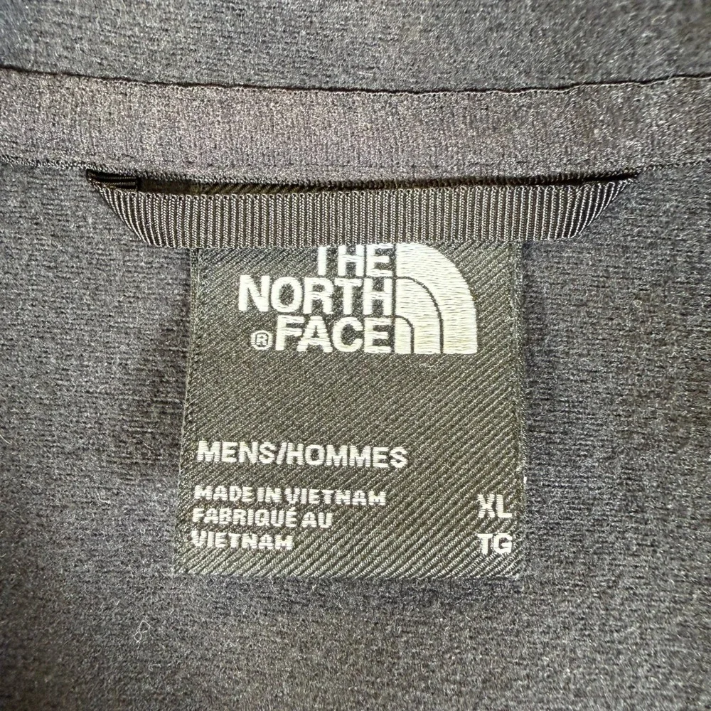 The North Face WindWall Soft Shell Jacket Men's XL Gray Black Full Zip #3264